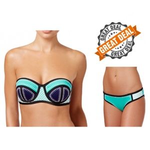 NWT Bar III Whip It Good Jade Bikini Swimsuit Set